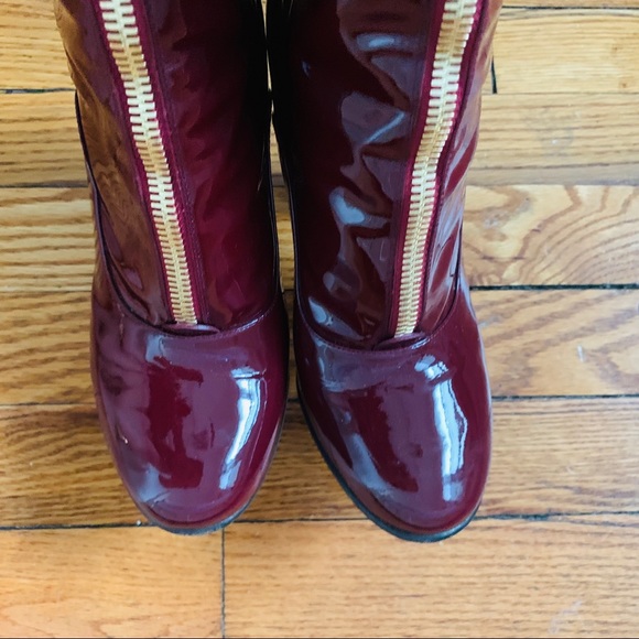 $2000 Valentino patent leather rebelle boots 37 - Picture 7 of 8